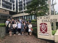 The delegation and Ms Alice TANG, Executive Officer, after the campus tour